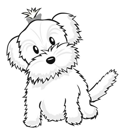 cute puppies pictures to color. Color a Puppy!